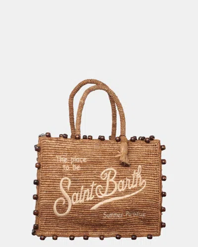 Mc2 Saint Barth Vanity Raffia - Beads 19 Emb In Brown