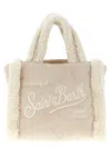 Mc2 Saint Barth Shearling Embroidery Mini Bag In Sand