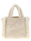 Mc2 Saint Barth Vanity Shearling Mini Handbag In Sand
