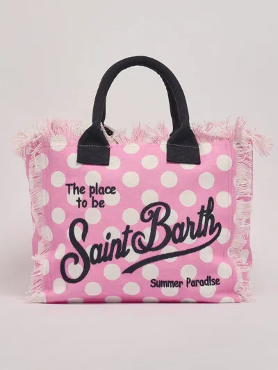 Mc2 Saint Barth Vanity Shoulder Bag In Rosa Pois