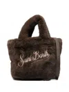 Mc2 Saint Barth Vanity Soft Fur Mini Bag In Brown