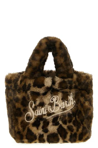 Mc2 Saint Barth 'vanity Soft Fur' Mini Handbag In Brown