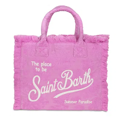 Mc2 Saint Barth Vanity Sponge Terry Embossed Leaf Pink