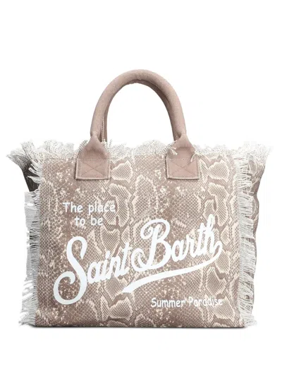 Mc2 Saint Barth Vanity Tote Bag In Brown