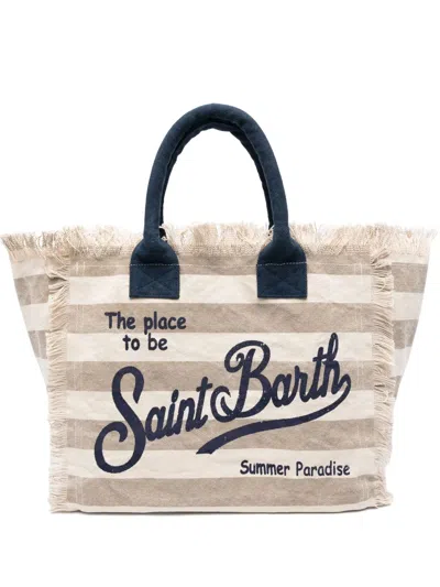Mc2 Saint Barth Vanity Tote Bag In Neutrals
