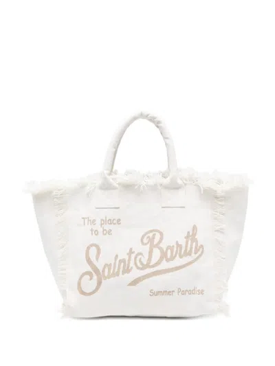 Mc2 Saint Barth Vanity Tote Bag In White