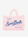Mc2 Saint Barth Vanity White And Pink Inflatable Shoulder Bag In Pink