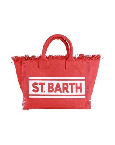 Mc2 Saint Barth Vanity Woman Handbag Red Size - Cotton