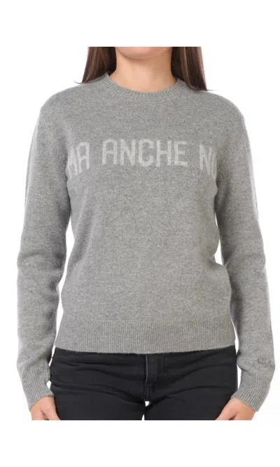 Mc2 Saint Barth Versatile Grey Knit Pullover In Gray