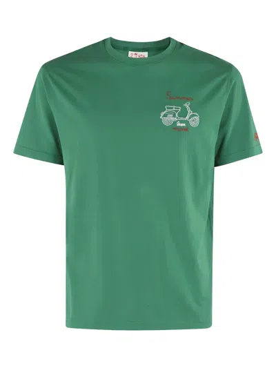 Mc2 Saint Barth Vespa Summer Mood T-shirt In Green