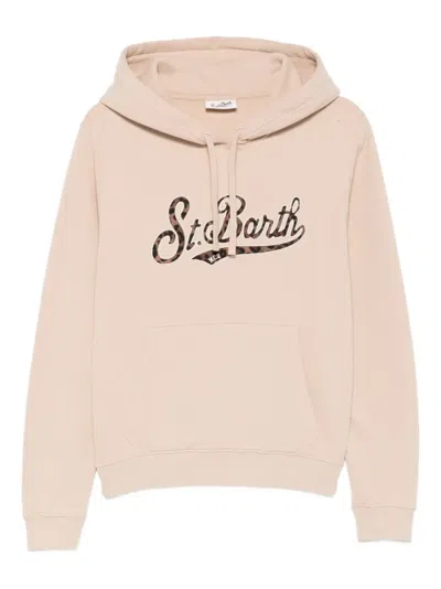 Mc2 Saint Barth Virginia Logo-detail Hoodie In Pink