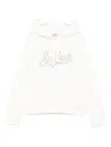 Mc2 Saint Barth Virginia Logo Sweatshirt In White