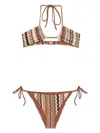 Mc2 Saint Barth Sibilla Bikini In Brown