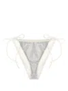 Mc2 Saint Barth Virgo Bikini Bottoms Beachwear White In White