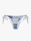 Mc2 Saint Barth Virgo Bikini Slip With Radical Patch Print