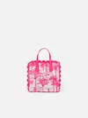 Mc2 Saint Barth Handbag With Front Embroidery And Pink Toile De Jouy In Pink