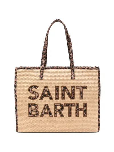 Mc2 Saint Barth Vivian Logo-patch Shoulder Bag In Neutral