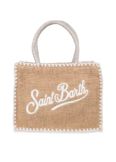 Mc2 Saint Barth Vivian Midi Jute Tote Bag