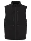 Mc2 Saint Barth Waistcoat With Patch Pockets In Black