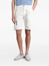 Mc2 Saint Barth Wake Cargo Shorts In White