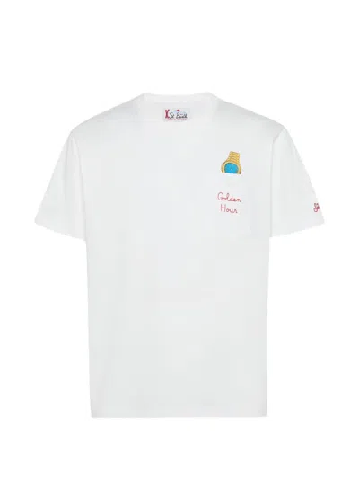 Mc2 Saint Barth Watch-graphic T-shirt In White