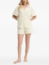 Mc2 Saint Barth Wave-textured Shirt In Neutral