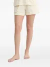 Mc2 Saint Barth Wave-textured Shorts In Neutral