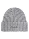 Mc2 Saint Barth Logo-embroidered Beanie In Grey