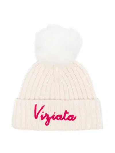 Mc2 Saint Barth Kids' Wengen Beanie In White