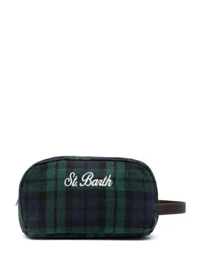 Mc2 Saint Barth Westwood Wash Bag In Emb Tartan