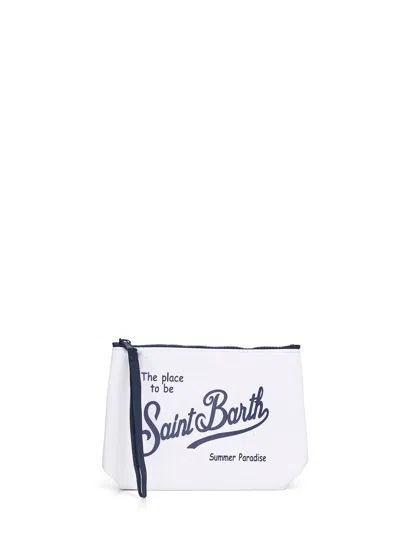Mc2 Saint Barth White Aline Printed Clutch Bag