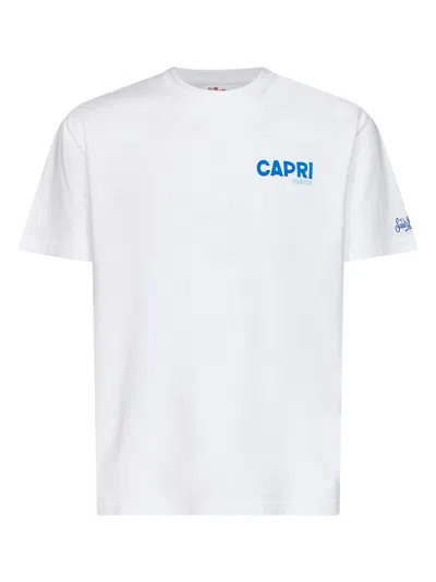 Mc2 Saint Barth White Capri Summer-print Portland T-shirt