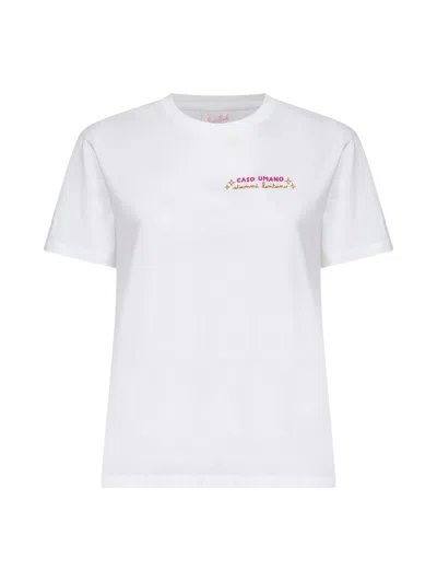 Mc2 Saint Barth White Cotton Jersey Emilie Embroidered T-shirt