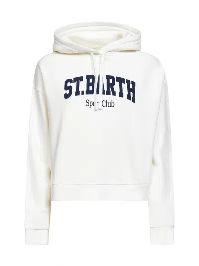 Mc2 Saint Barth White Cotton Mindy Hoodie