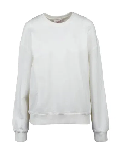 Mc2 Saint Barth White Crewneck Cotton Sweatshirt