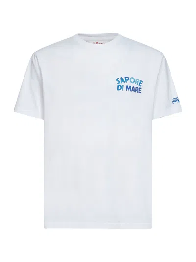 Mc2 Saint Barth White Gin Mare-print With Portland T-shirt - Special Edition