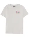 Mc2 Saint Barth Women White Graphic Crew Neck T-shirt In White
