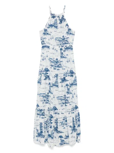 MC2 SAINT BARTH WHITE MARYAM MAXI DRESS
