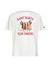 Mc2 Saint Barth White Printed And Embroidered Arnott T-shirt In White