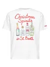 Mc2 Saint Barth White Printed And Embroidered Arnott T-shirt In White