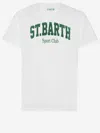 Mc2 Saint Barth Cotton T-shirt With Logo Print In White