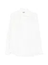 Mc2 Saint Barth White Solid Print Regular Fit Shirt In White