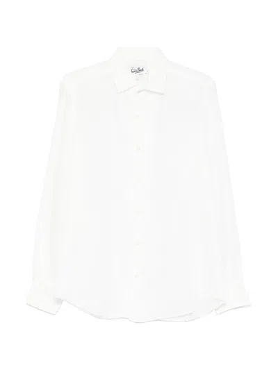 Mc2 Saint Barth White Solid Print Regular Fit Shirt