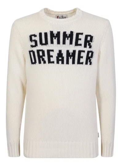 Mc2 Saint Barth White Summer Dreamer Sweater