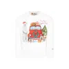 Mc2 Saint Barth White Sweatshirt For Boy With Bear In White