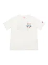 MC2 SAINT BARTH WHITE T-SHIRT WITH SNOOPY VAN PRINT IN JERSEY BABY