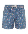Mc2 Saint Barth Man Lightweight Fabric Swim-shorts Lighting Micro Fantasy With Aperol Spritz Print Aperol Special Ed