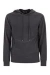 Mc2 Saint Barth Wilbur - Merino Wool Hooded Jumper In Black