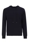 Mc2 Saint Barth Wilbur - Merino Wool Hooded Jumper In Black
