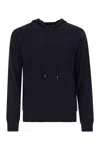 Mc2 Saint Barth Wilbur - Merino Wool Hooded Jumper In Blue